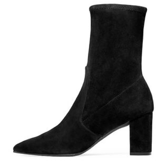 Stuart Weitzman Pointed Toe Heeled Boots - Landry 75 - Picture 9 of 13